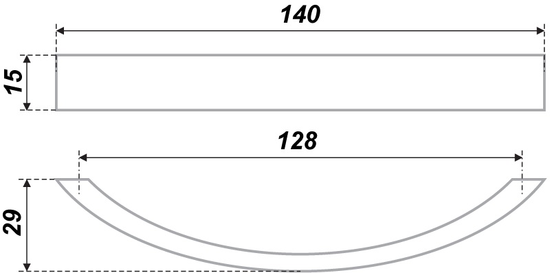 ручка RS030BSN.3/128 (30)/ПОД ЗАКАЗ