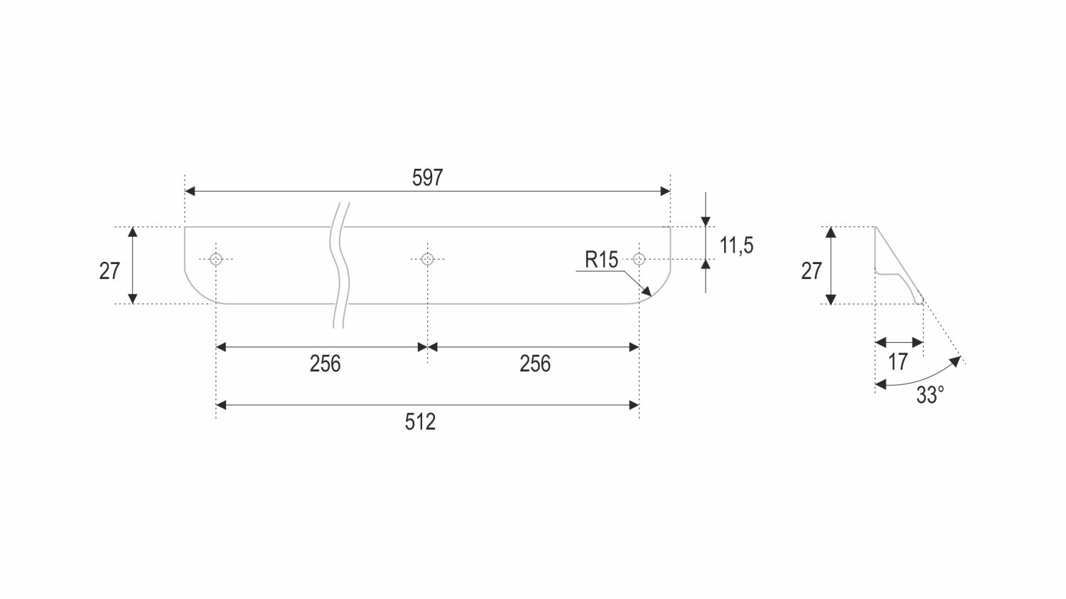 ручка RS156SC.3/512 (40)/ПОД ЗАКАЗ