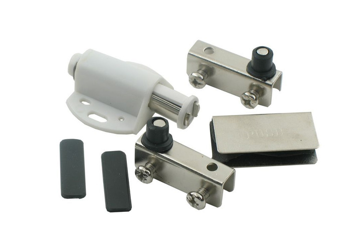 Комплект для 1стекл. двери без сверл., никель