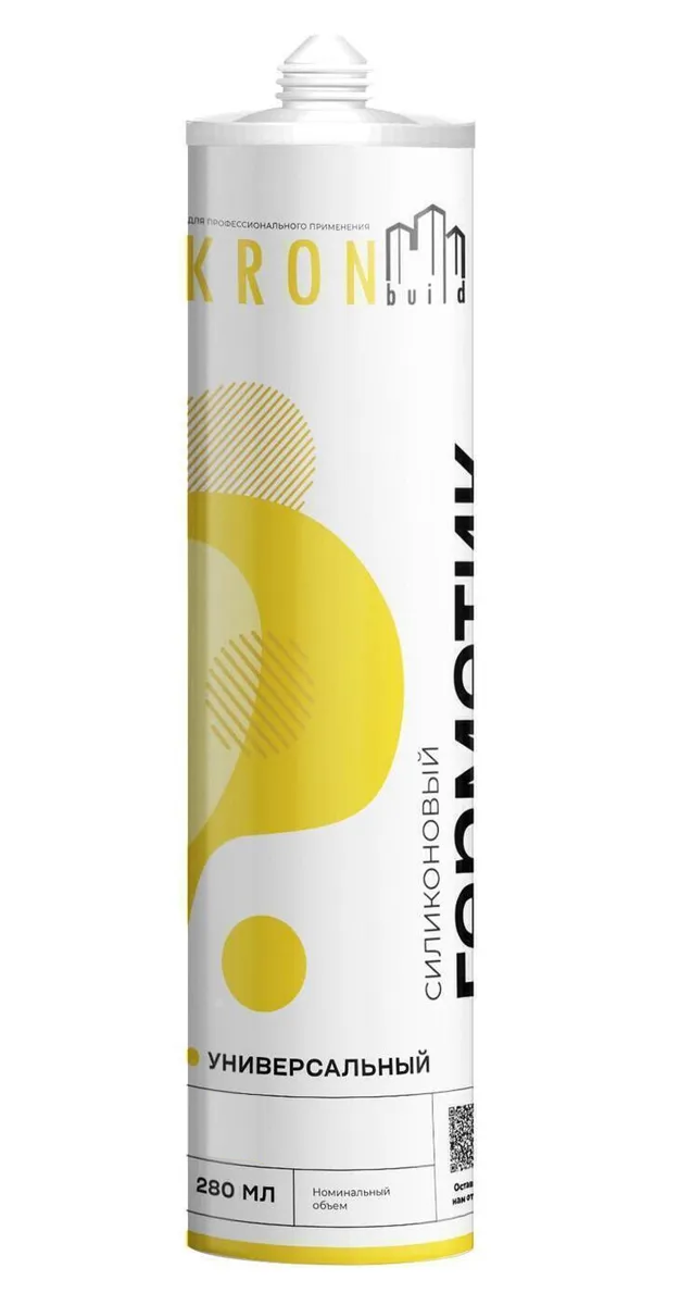 Силиконовый универсальный герметик (черный) 280мл