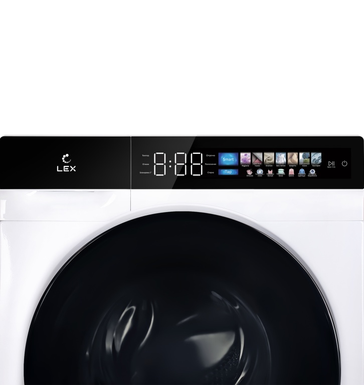 Стиральная машина с инвертором и паром LEX LWM10012WBLITHD