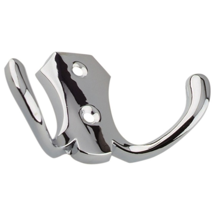 Крючок N08 2-х рожковый хром [70]