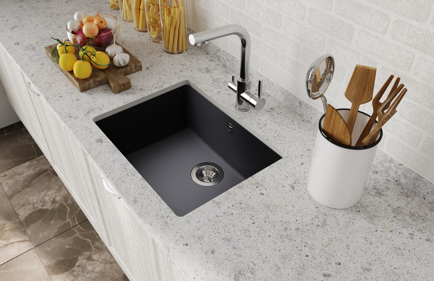  Мойка "Вега" 500, черный FG