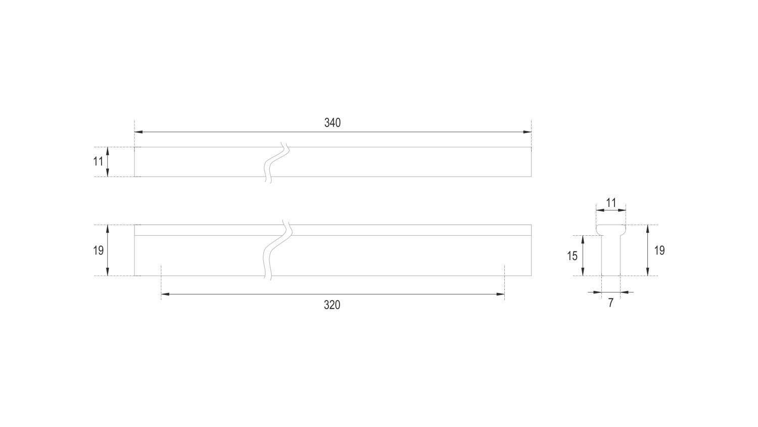 ручка RS066SG.4/320 PORT (18)