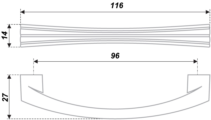 ручка RS270BSN.4/96 (20)/ПОД ЗАКАЗ