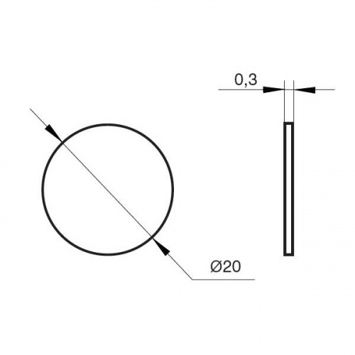 20.308 Заглушка самоклеящаяся d.20мм, Серый песок (28шт/упак)