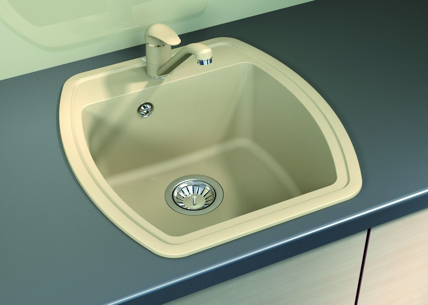  Мойка "Нире 480", шампань FS