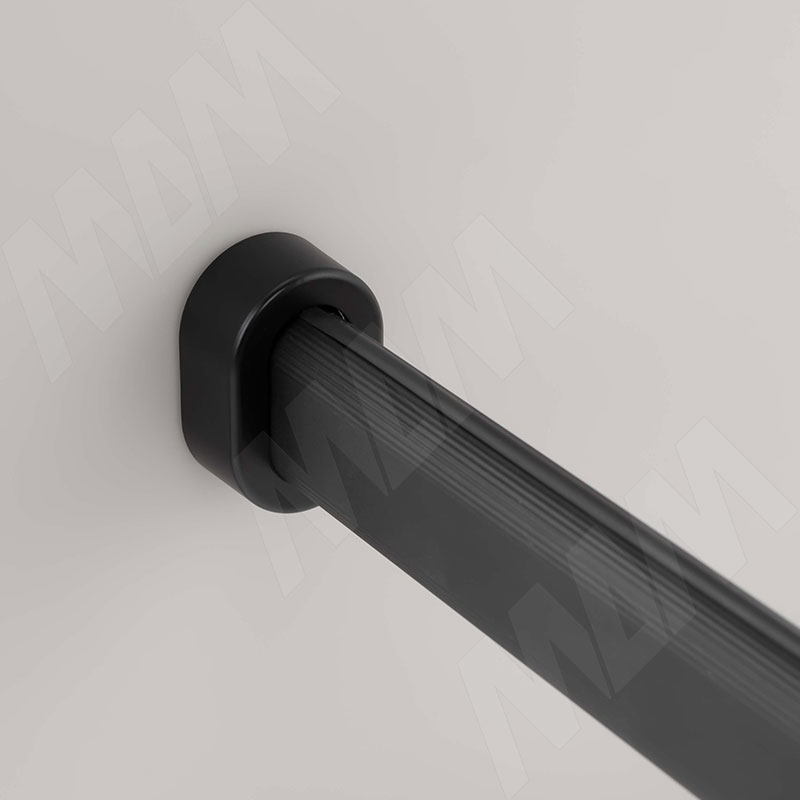 Штангодержатель для овальной штанги, черный (2шт в компл.)