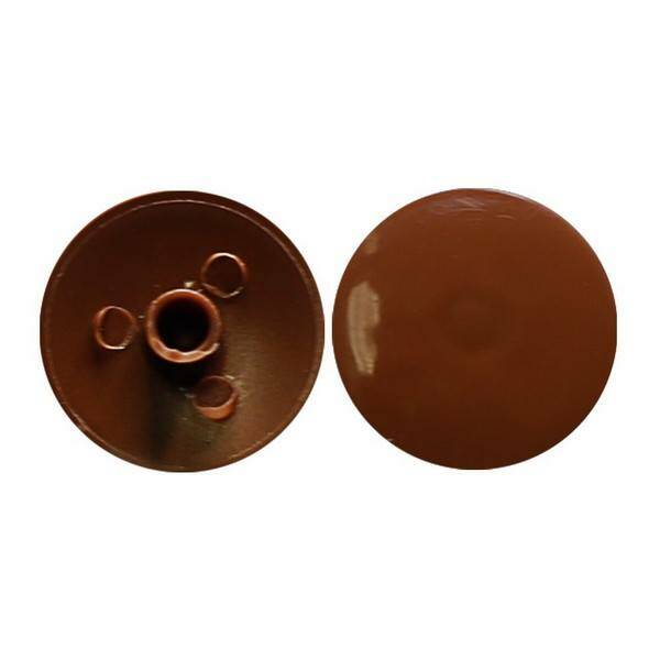 Заглушка п/эксцентрик пласт., D18, орех