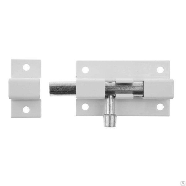 Защёлка накладная 3Т-4 (полимер белый)