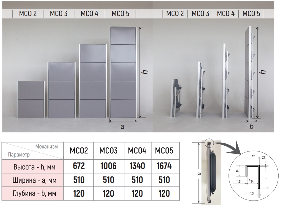 Обувница Айроннори - Система 4-секционная (1340*510*120)