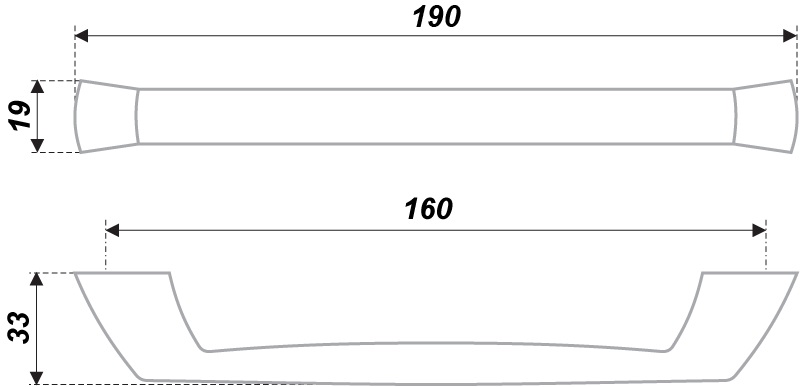 Ручка RS188CP.4/160 (10) ВЫВОД