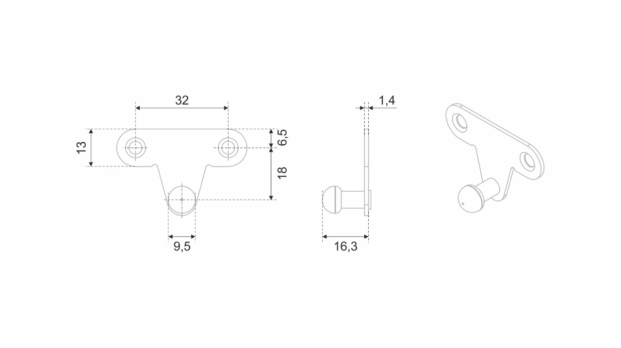 Крепление для алюминиевого фасада для GL105