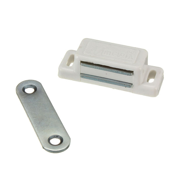 Защёлка магнитная одинарная белая (48)