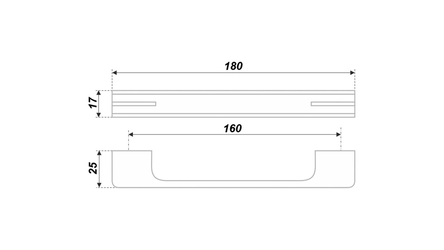 ручка RS267CP/BL.4/160 (25/100)