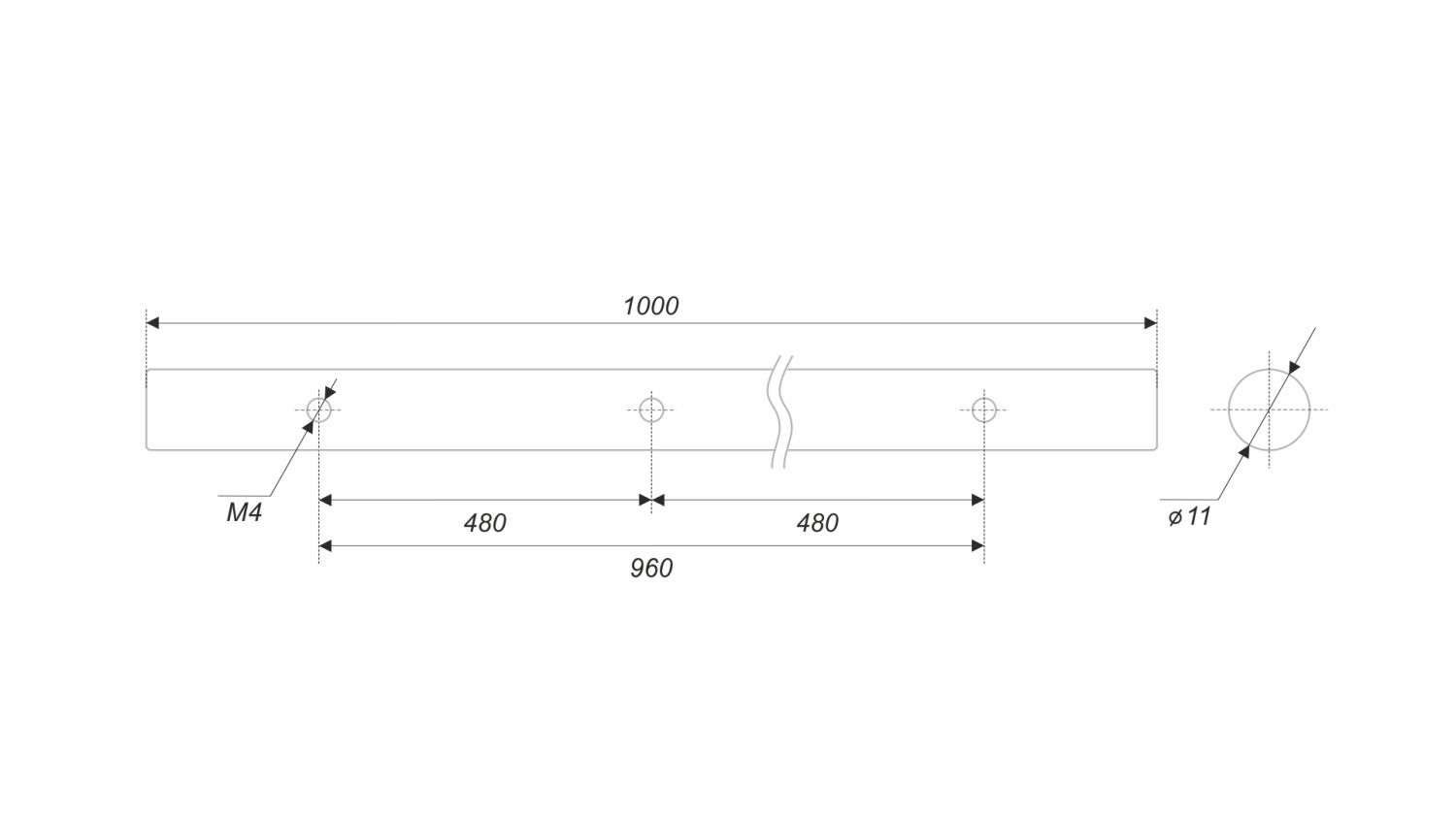 Пруток AL LINE PR003BL.1/960 (15)						