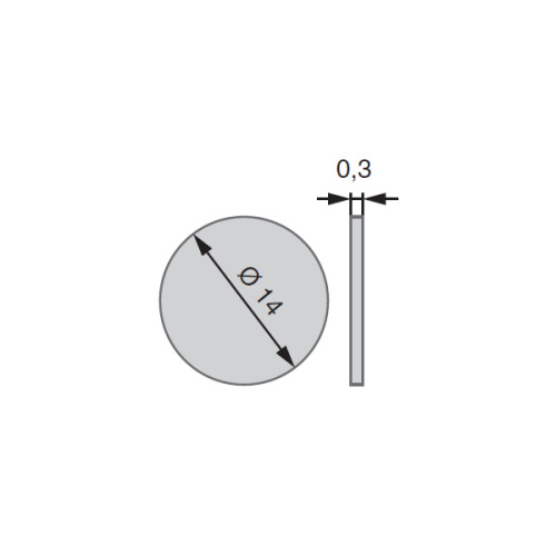 14.041 Заглушка самоклеящаяся d.14мм, Манголия (25шт/упак)