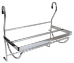 Полкодержатель с пласт. заглушкой (237х143х35) коричневый