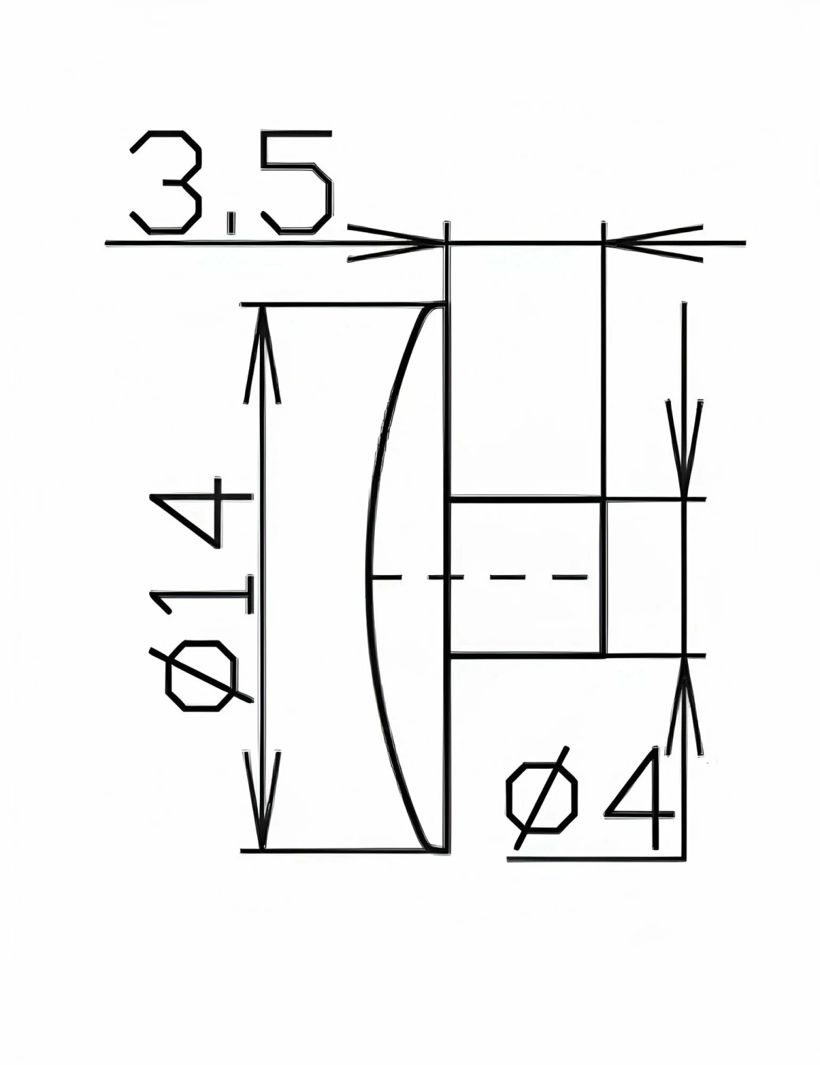 Заглушка п/евровинт пласт., D14, черный