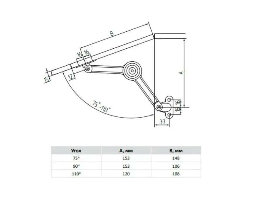 Петля антресольная LS02, D40хН18хL100