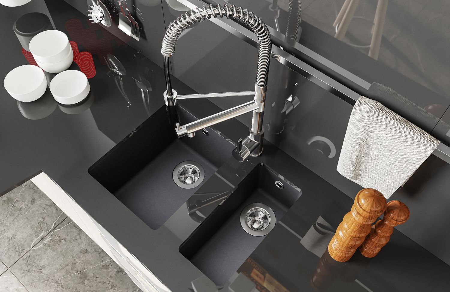  Мойка "Вега" 335/160, шампань FS