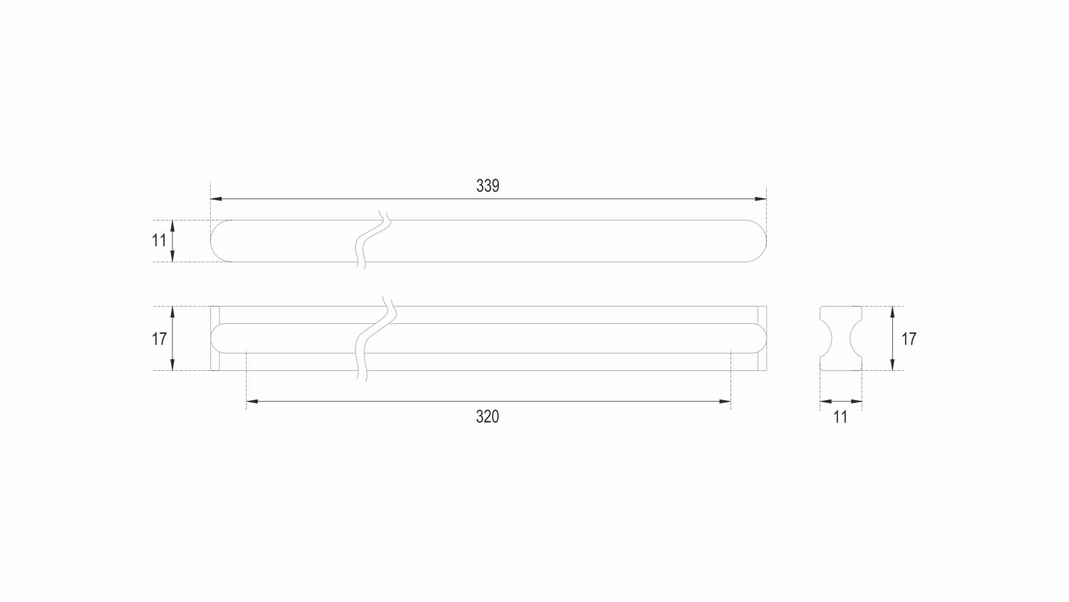 ручка RS065SG.4/320 VOLNA (18)