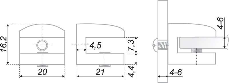 Полкодержатель P512AB.2 (50)