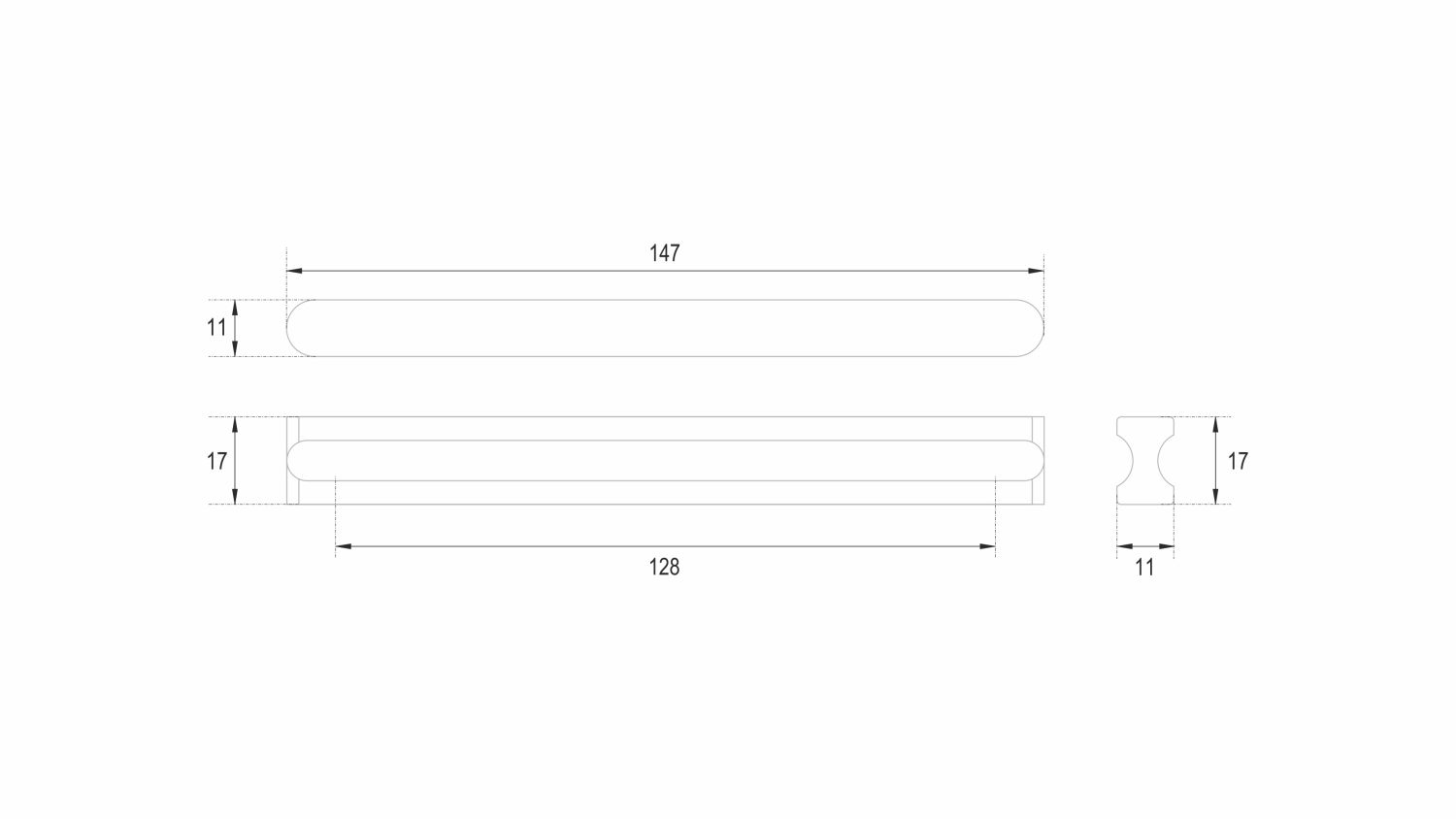 ручка RS065SG.4/128 VOLNA (30)