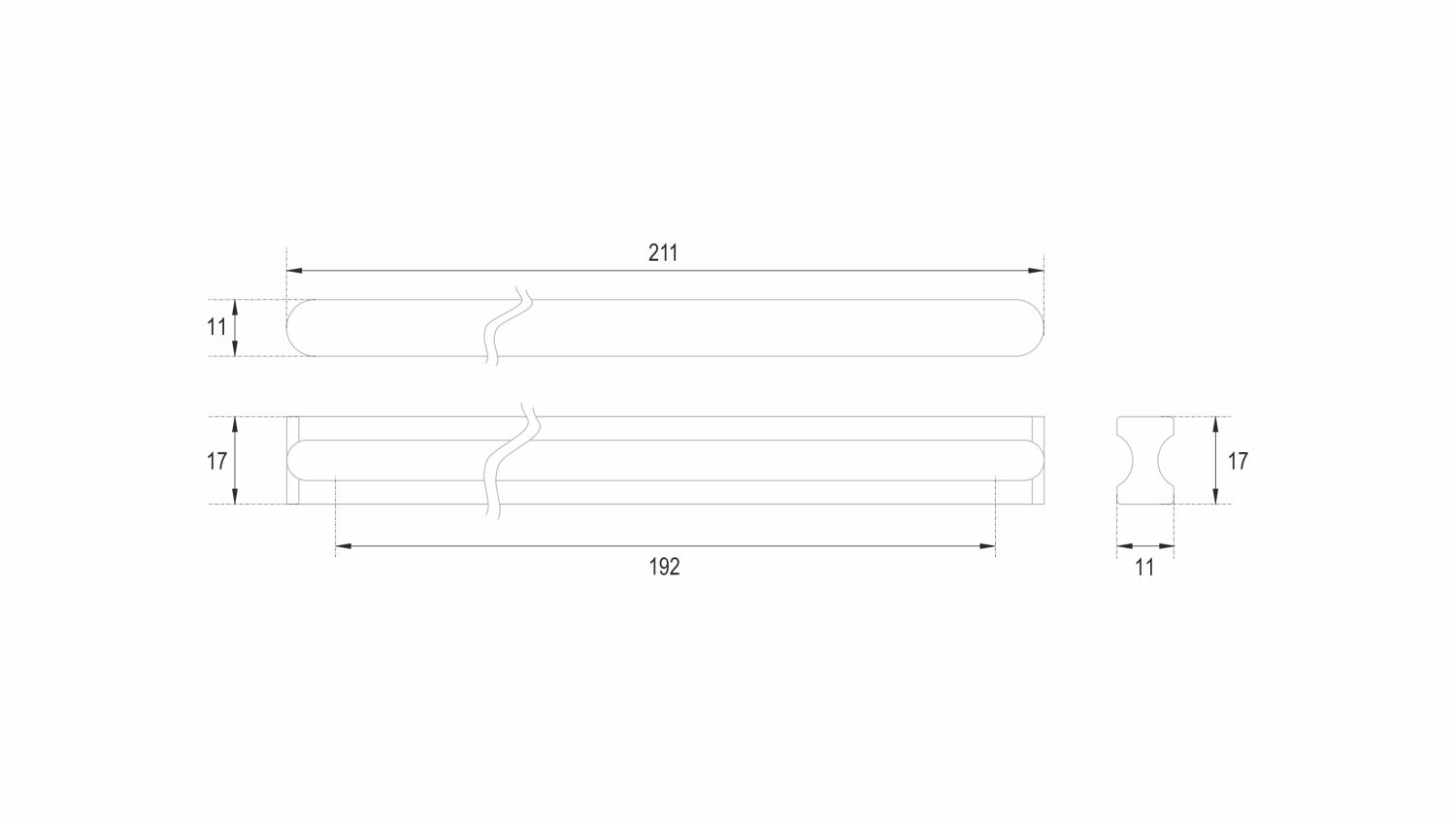 ручка RS065W.4/192 VOLNA (25)