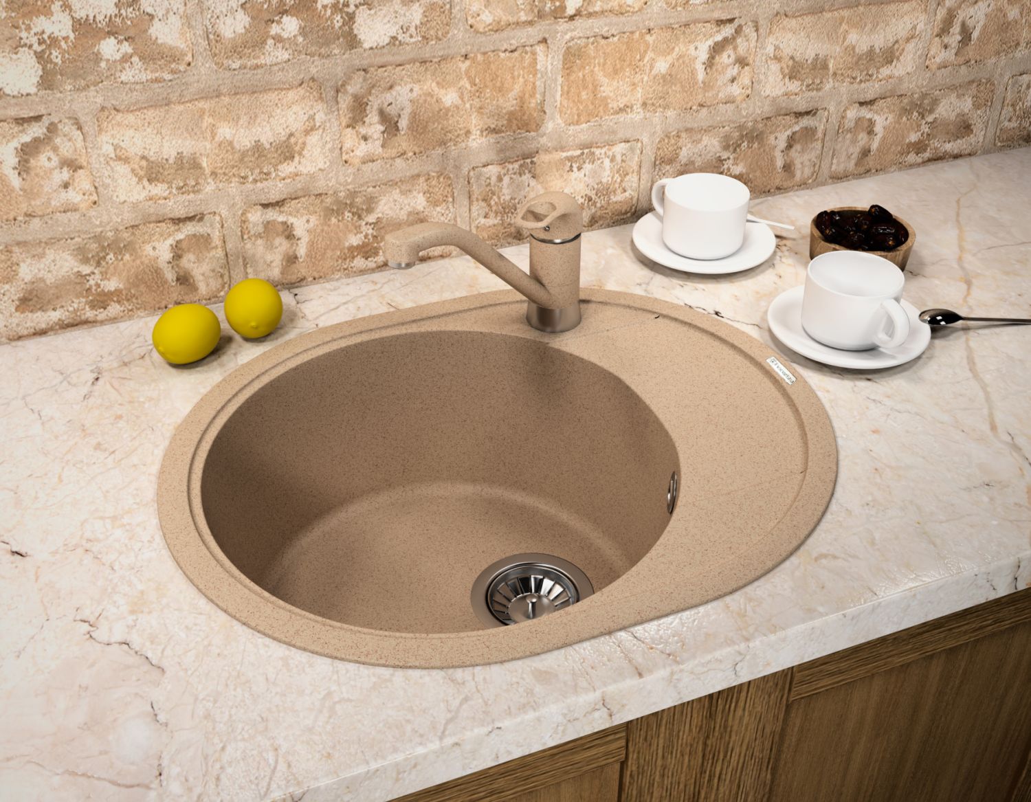  Мойка "Родос" 580, антрацит FSm