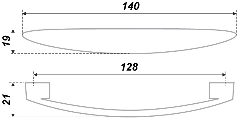 ручка RS012CP.4/128 (25) П/ЗАКАЗ