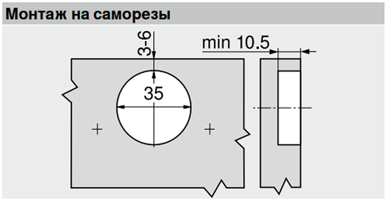 Петля Модуль накладная 100 гр.(250)