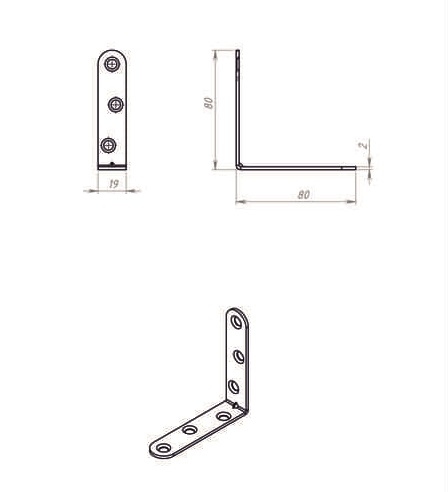 Уголок кроншт. 80х80 цинк