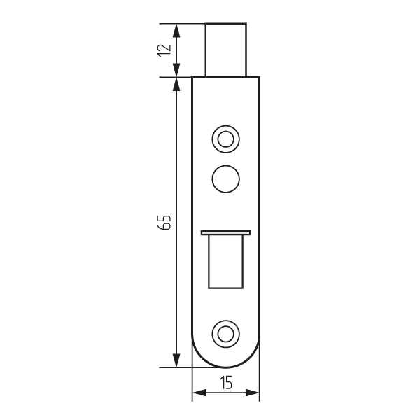 Задвижка мебельная SAZ 