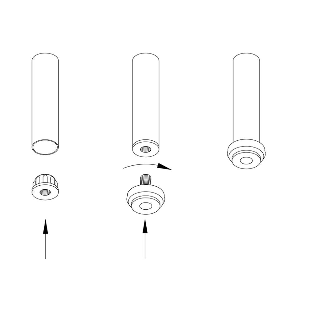 Втулка с резьбой (металл), R12М (200)