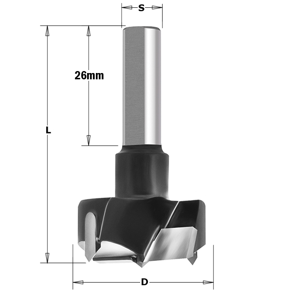 Сверло чашечное 35*10*70 mm R Santey